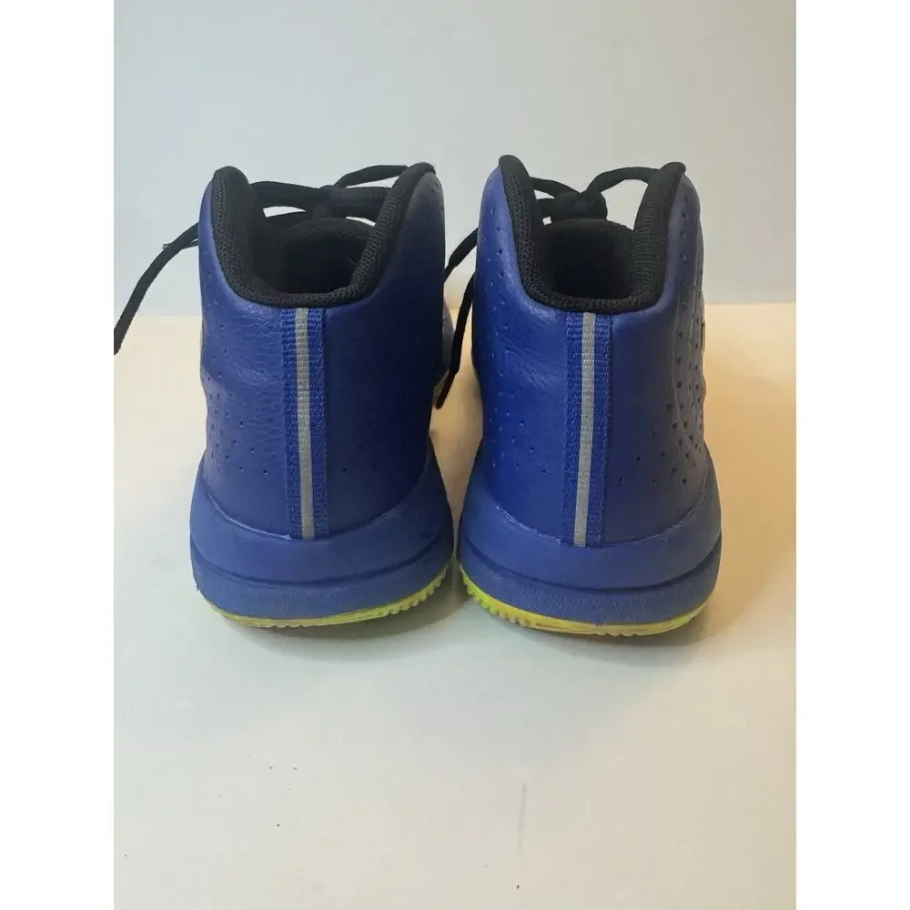 Under Armour Kids Basketball Shoes Blue Black Volt Size 5Y Lace Up